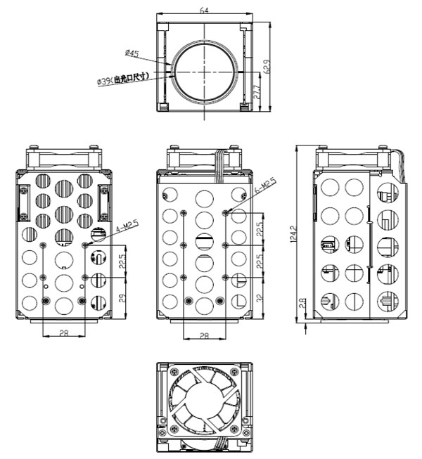 1公里激光照明器尺寸